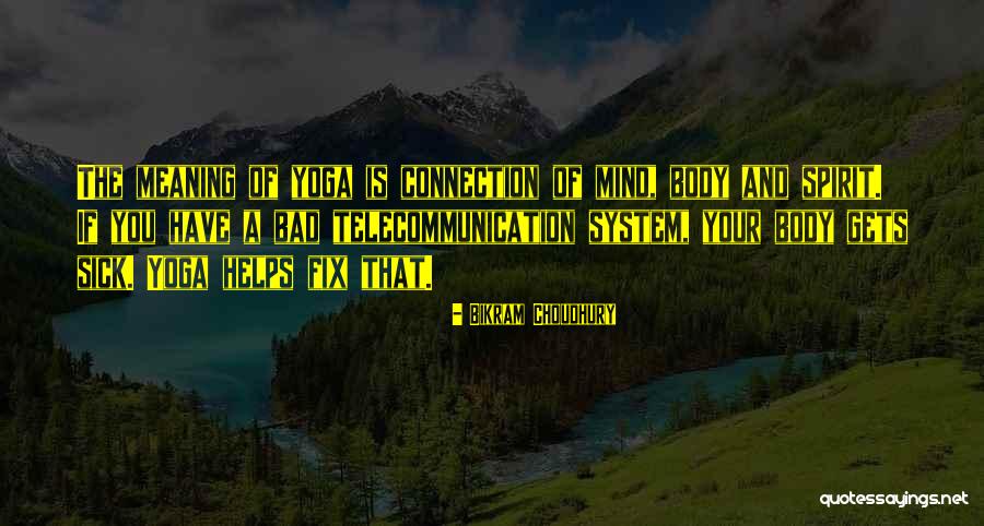 Mind Body Spirit Connection Quotes By Bikram Choudhury