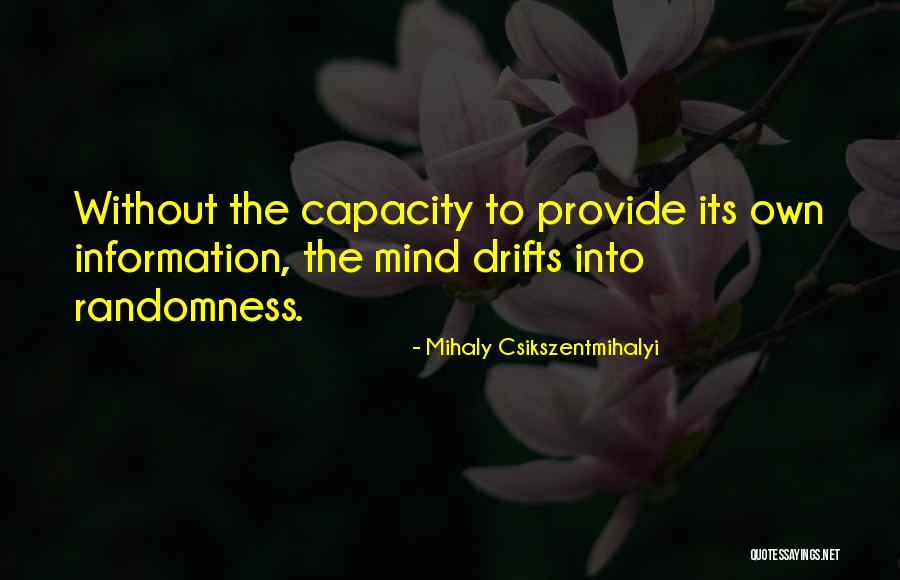 Mind Capacity Quotes By Mihaly Csikszentmihalyi Mind Capacity Quotes By Mihaly Csikszentmihalyi