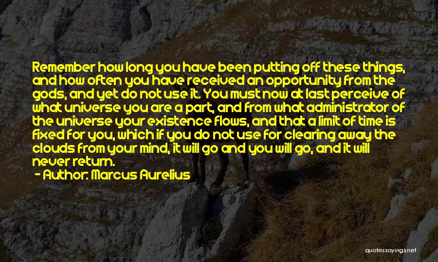 Mind Clearing Quotes By Marcus Aurelius