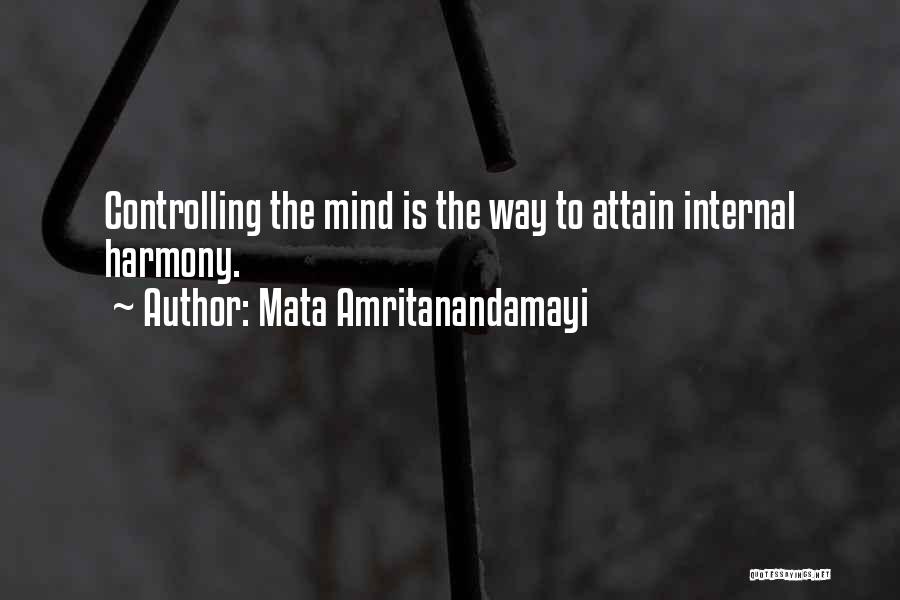 Mind Controlling Quotes By Mata Amritanandamayi