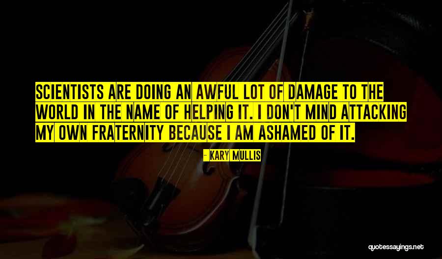 Mind Damage Quotes By Kary Mullis Mind Damage Quotes By Kary Mullis