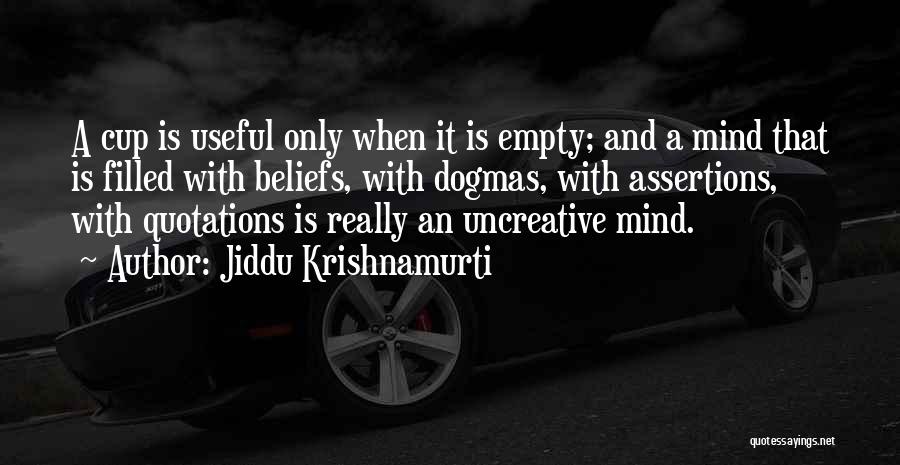 Mind Is Empty Quotes By Jiddu Krishnamurti