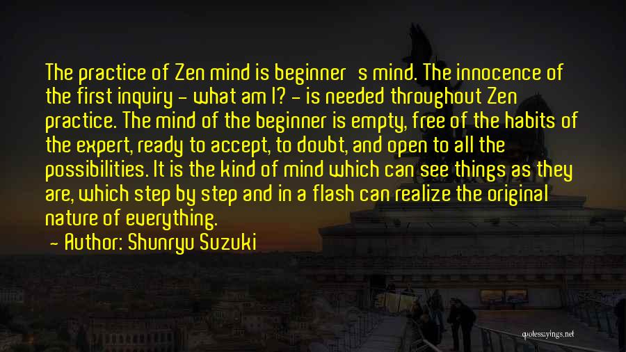 Mind Is Empty Quotes By Shunryu Suzuki