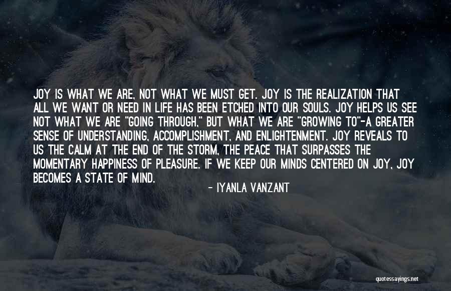 Mind Not At Peace Quotes By Iyanla Vanzant