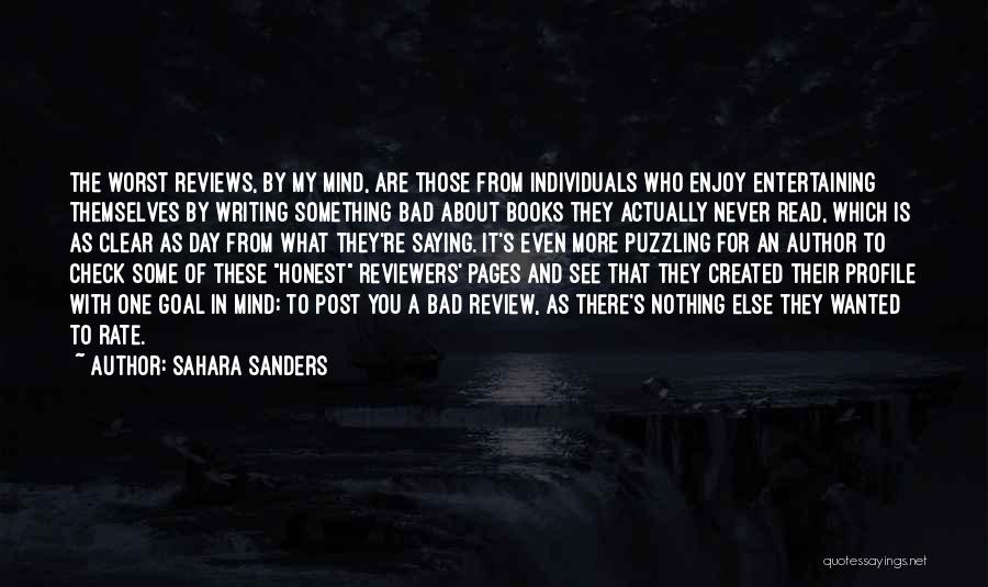Mind Puzzling Quotes By Sahara Sanders