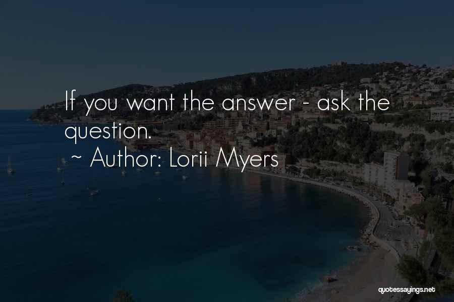 Mind Questioning Quotes By Lorii Myers