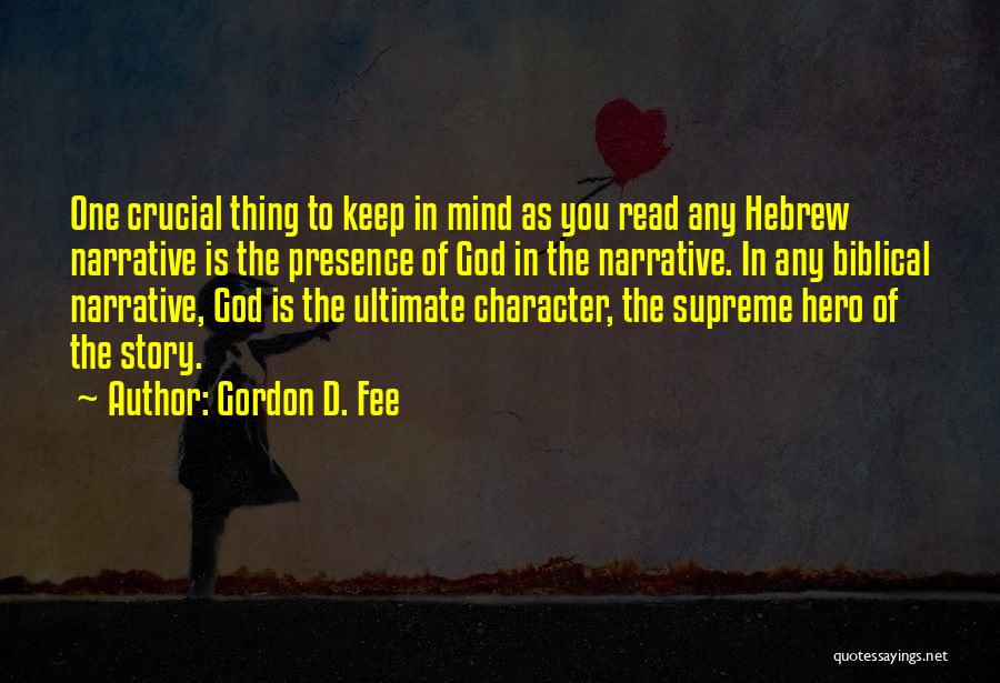 Mind Read Quotes By Gordon D. Fee