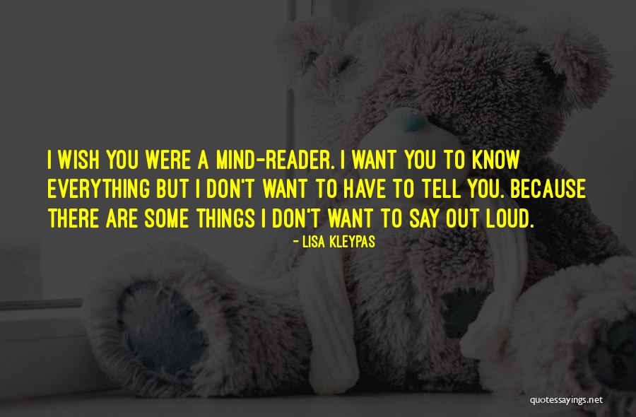 Mind Reader Quotes By Lisa Kleypas