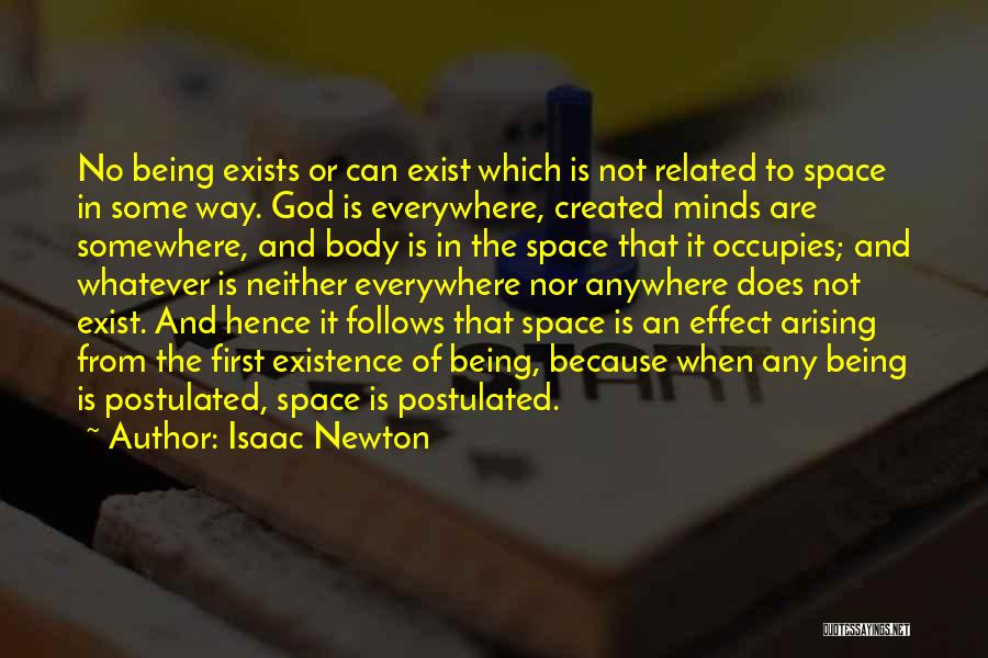 Mind Space Quotes By Isaac Newton