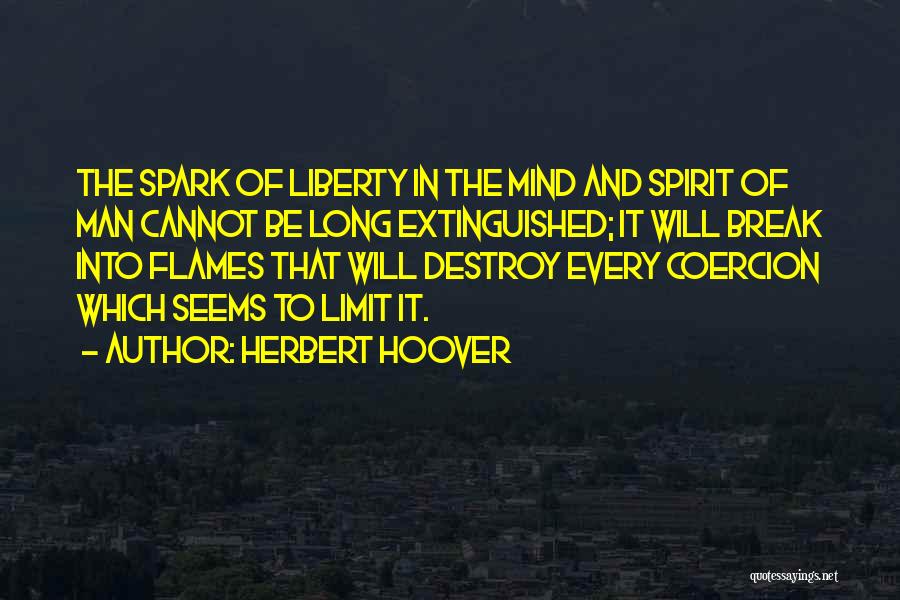 Mind Spark Quotes By Herbert Hoover