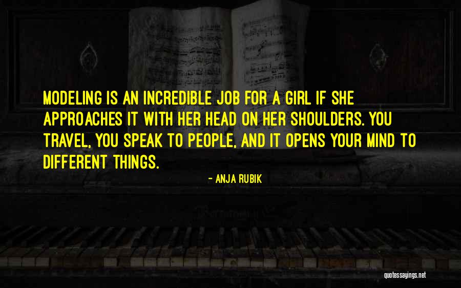Mind Travel Quotes By Anja Rubik Mind Travel Quotes By Anja Rubik