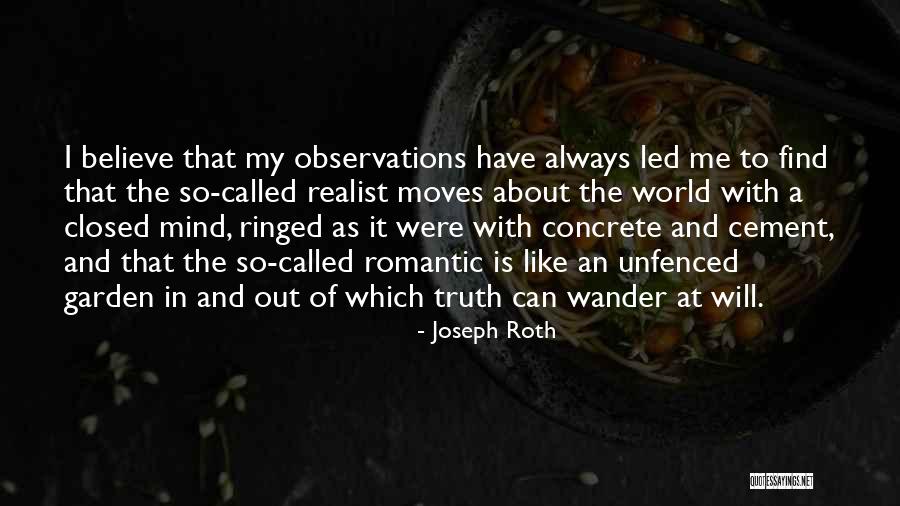 Mind Wander Quotes By Joseph Roth