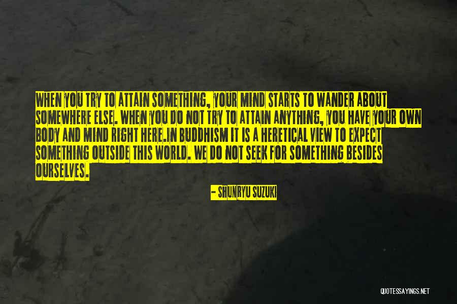 Mind Wander Quotes By Shunryu Suzuki Mind Wander Quotes By Shunryu Suzuki