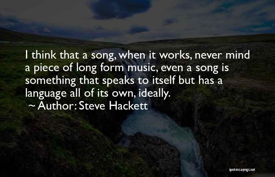 Mind Works Quotes By Steve Hackett