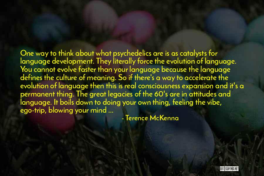 Mind Your Own Language Quotes By Terence McKenna