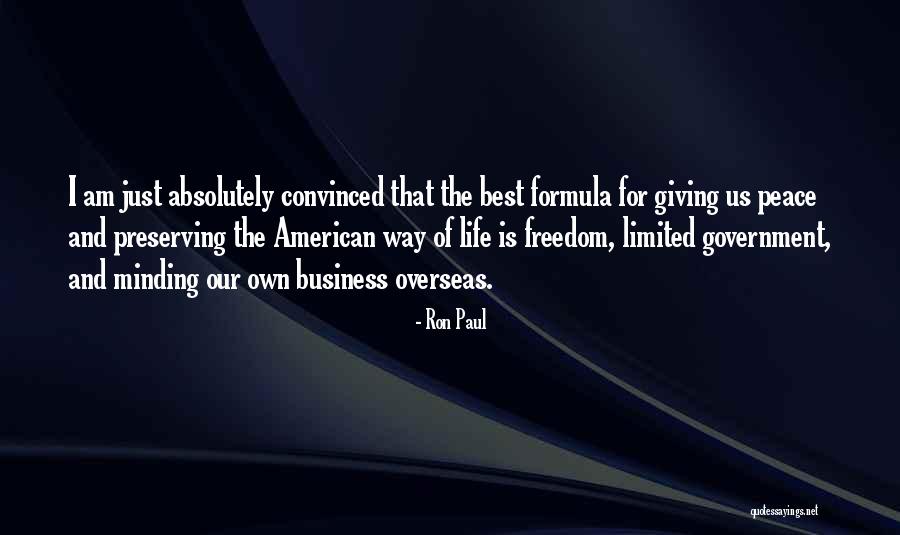 Minding Business Quotes By Ron Paul Minding Business Quotes By Ron Paul