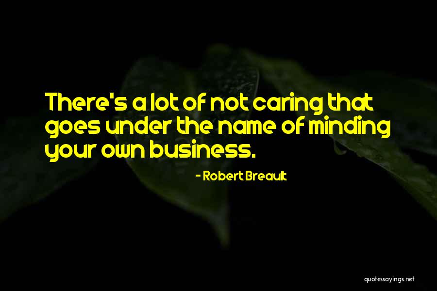 Minding Your Business Quotes By Robert Breault