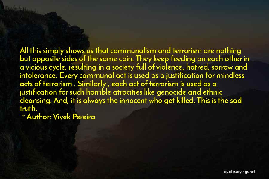 Mindless Violence Quotes By Vivek Pereira