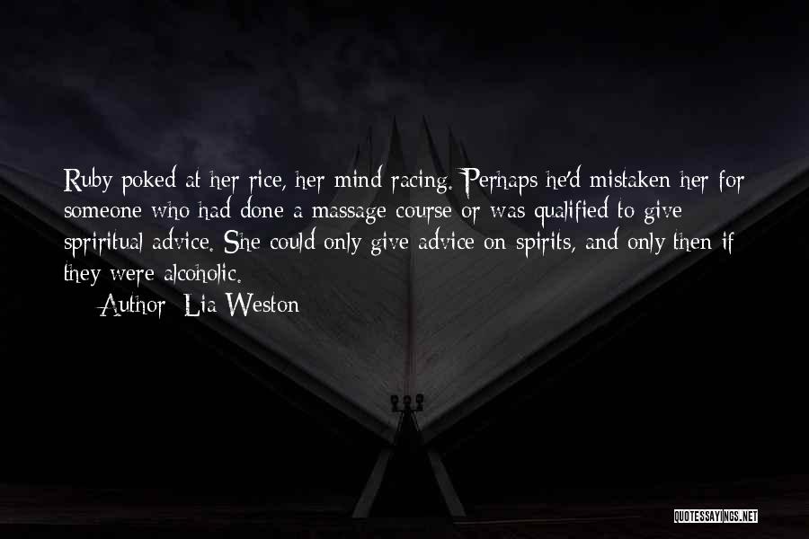 Mind's Racing Quotes By Lia Weston