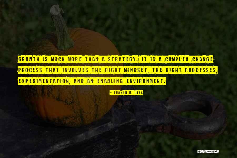 Mindset Change Quotes By Edward D. Hess Mindset Change Quotes By Edward D. Hess