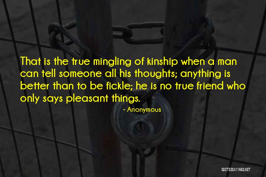 Mingling Quotes By Anonymous