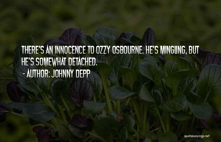 Mingling Quotes By Johnny Depp