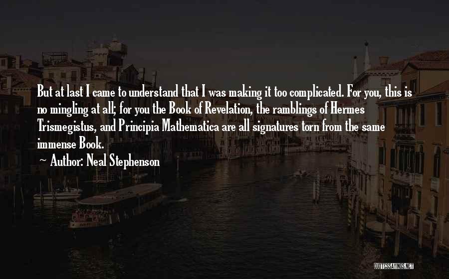 Mingling Quotes By Neal Stephenson