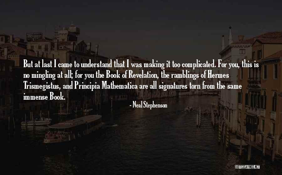 Mingling Quotes By Neal Stephenson