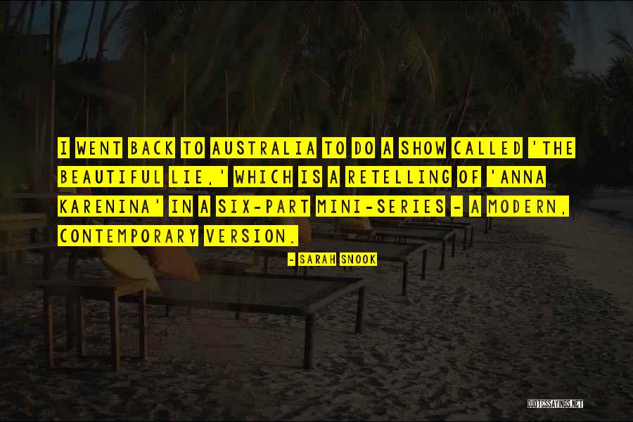 Mini Series Quotes By Sarah Snook Mini Series Quotes By Sarah Snook