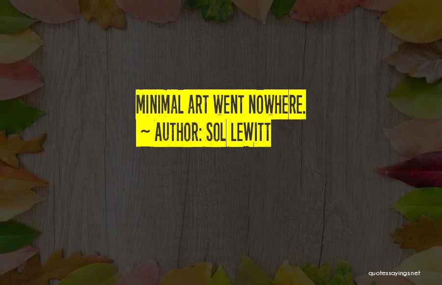 Minimal Art Quotes By Sol LeWitt