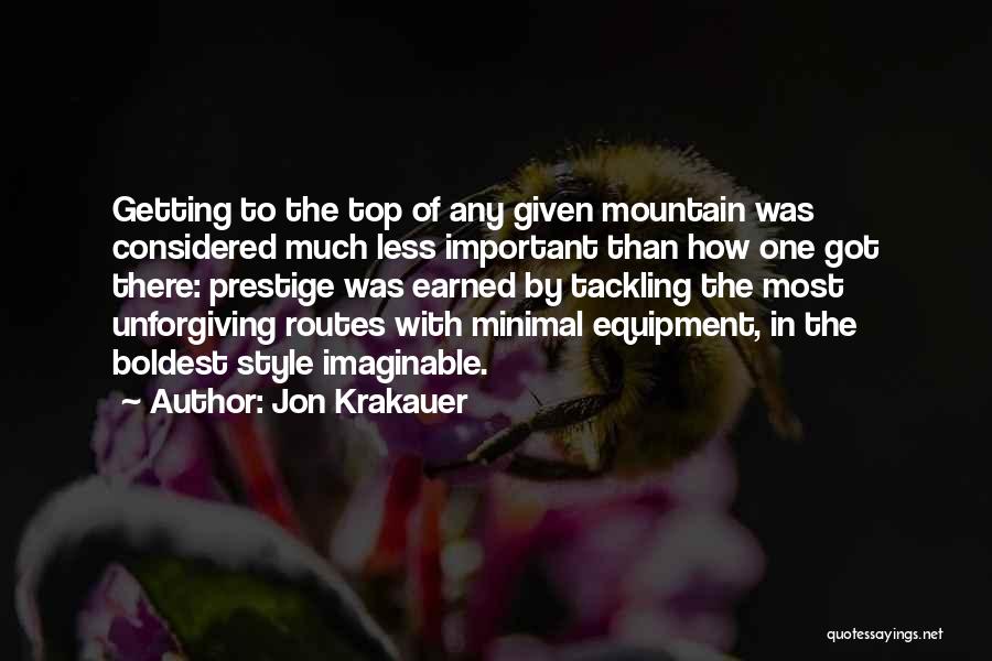 Minimal Style Quotes By Jon Krakauer