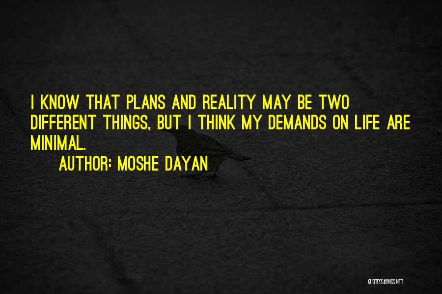 Minimal Think Different Quotes By Moshe Dayan