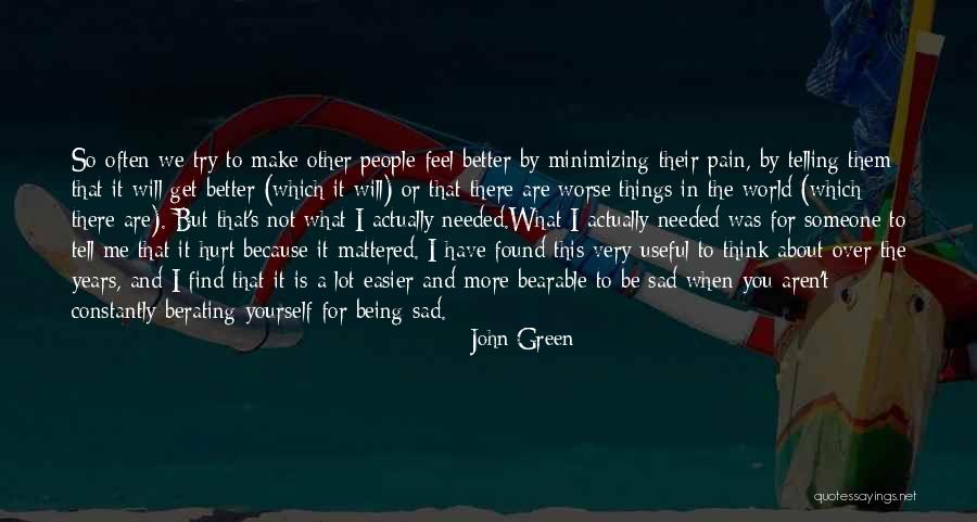 Minimizing Quotes By John Green