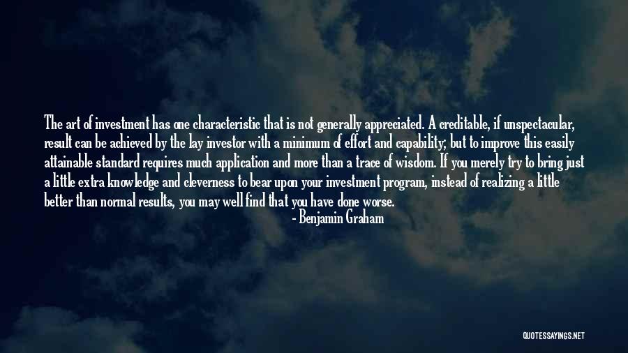 Minimum Effort Quotes By Benjamin Graham Minimum Effort Quotes By Benjamin Graham