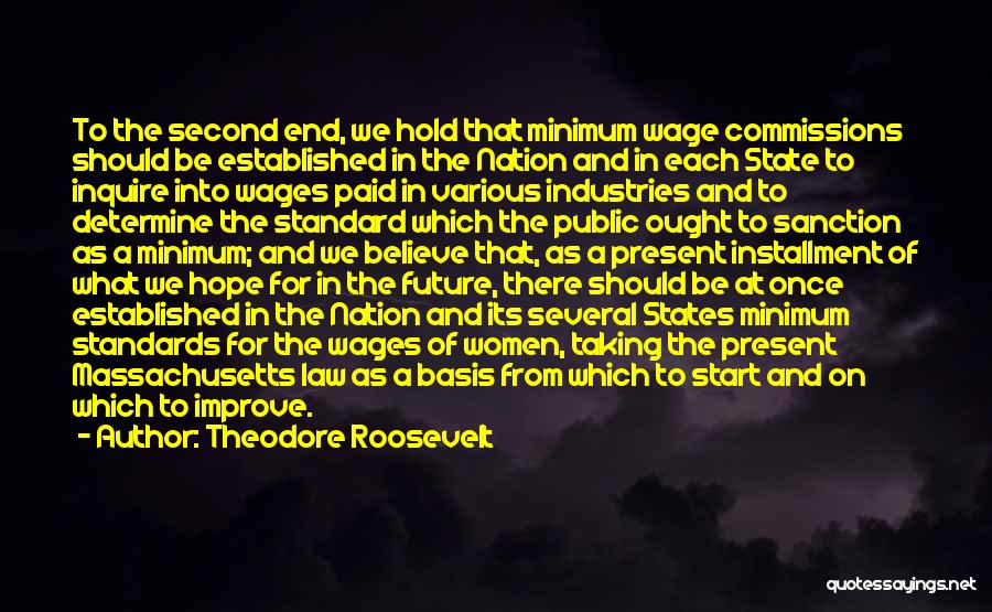 Minimum Wage Law Quotes By Theodore Roosevelt