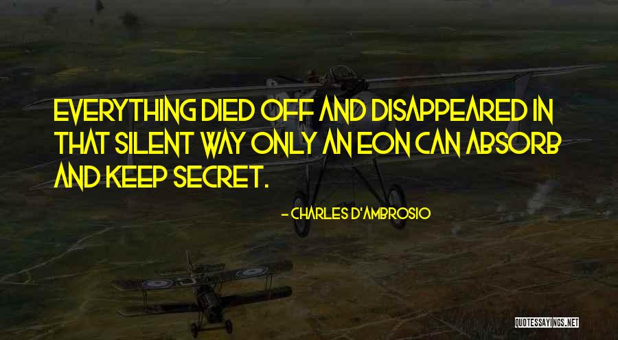 Minimums Quotes By Charles D'Ambrosio Minimums Quotes By Charles D'Ambrosio