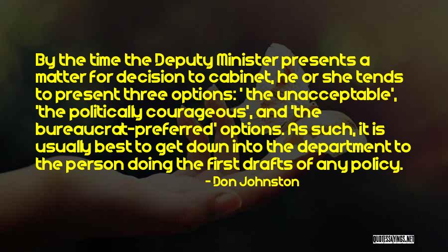 Minister Quotes By Don Johnston Minister Quotes By Don Johnston