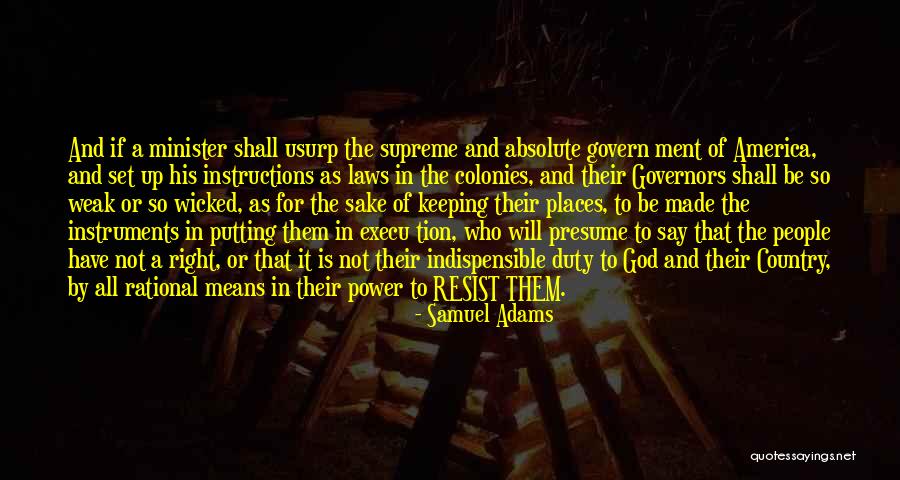 Minister Quotes By Samuel Adams Minister Quotes By Samuel Adams