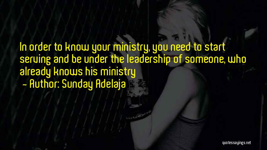 Ministry Leadership Quotes By Sunday Adelaja