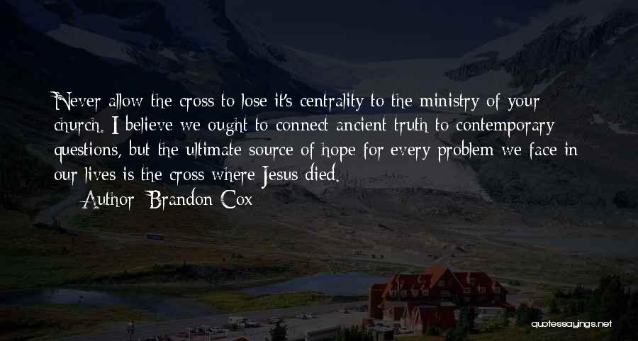 Ministry Of Truth Quotes By Brandon Cox