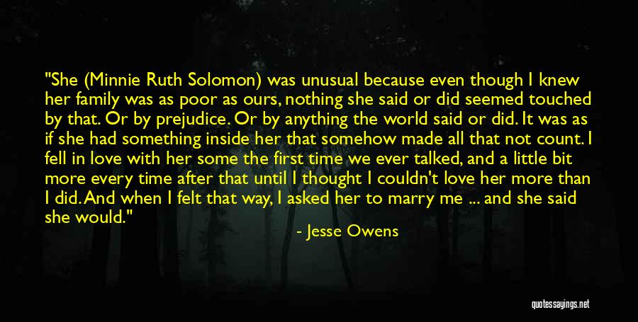Minnie Love Quotes By Jesse Owens Minnie Love Quotes By Jesse Owens