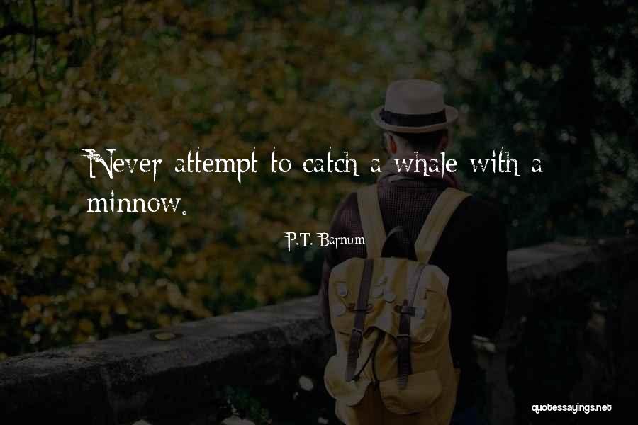 Minnows Quotes By P.T. Barnum Minnows Quotes By P.T. Barnum