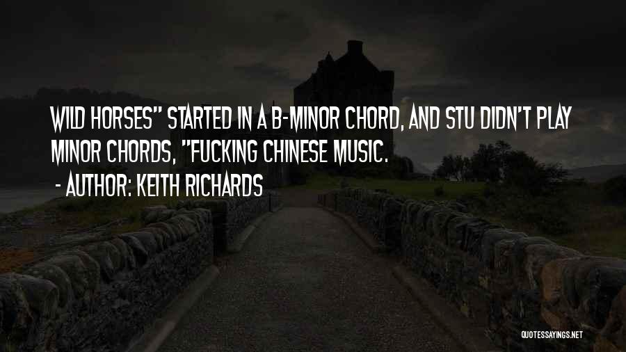 Minor Chord Quotes By Keith Richards