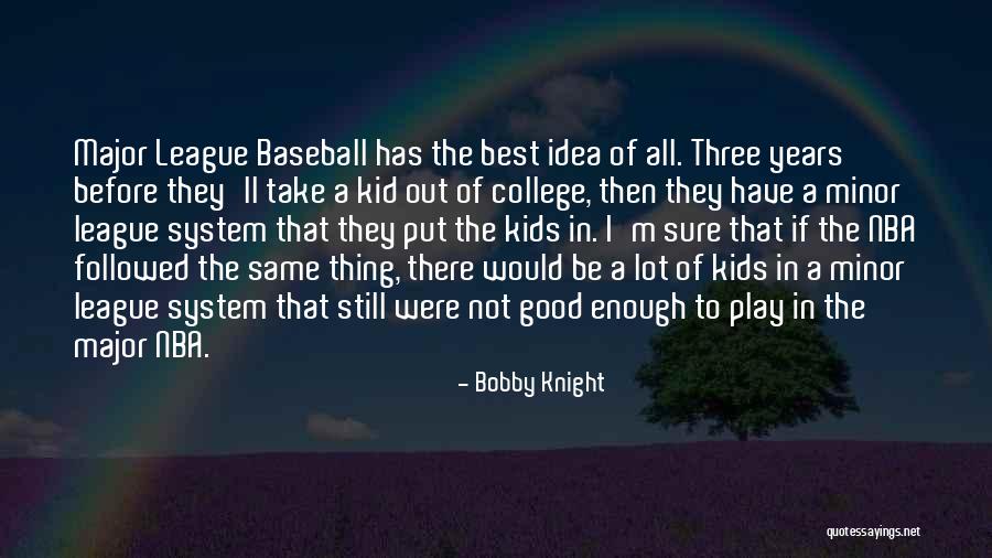 Minor In College Quotes By Bobby Knight Minor In College Quotes By Bobby Knight