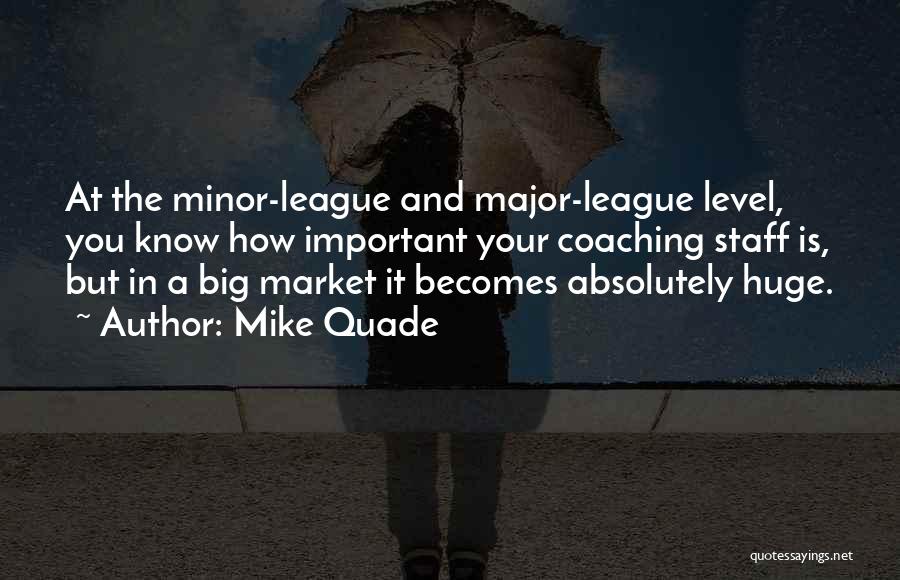 Minor League Quotes By Mike Quade
