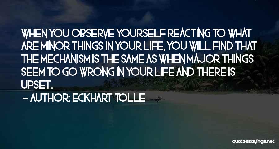 Minor Things Quotes By Eckhart Tolle