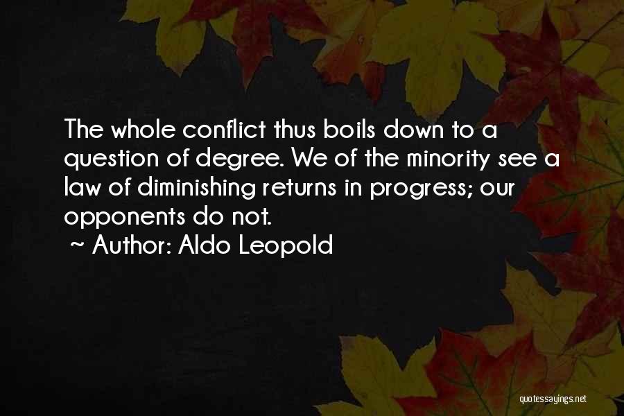 Minorities Quotes By Aldo Leopold