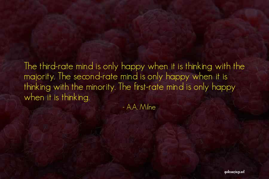 Minority Quotes By A.A. Milne