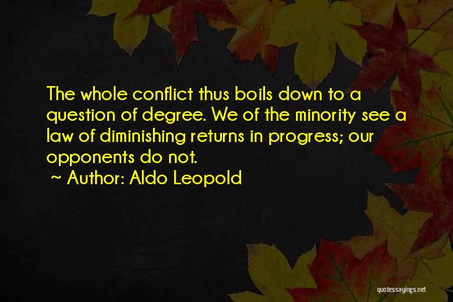 Minority Quotes By Aldo Leopold