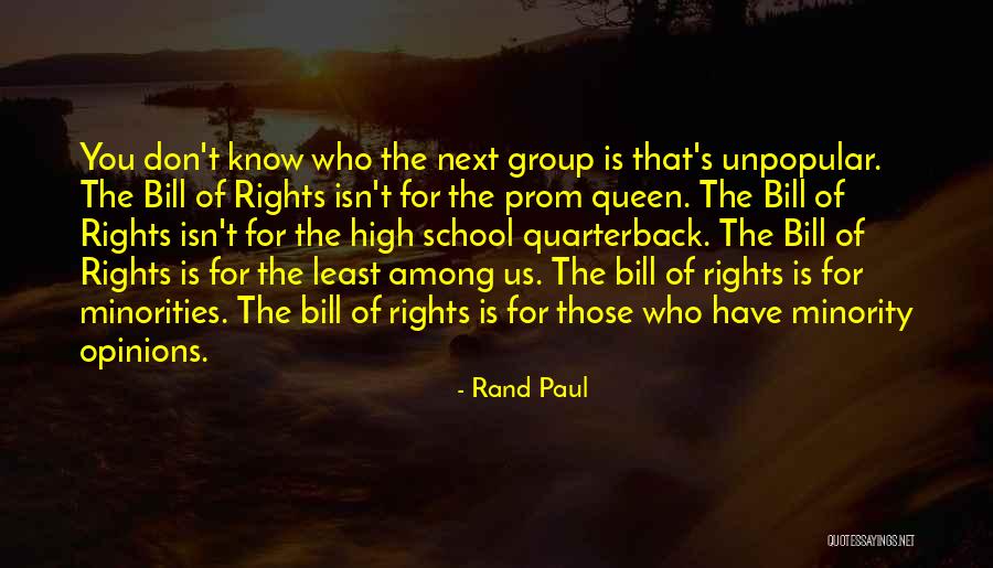 Minority Quotes By Rand Paul